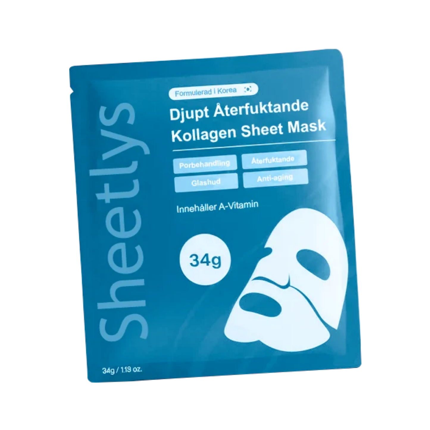 4x - Djupt Återfuktande Kollagen Sheet Mask